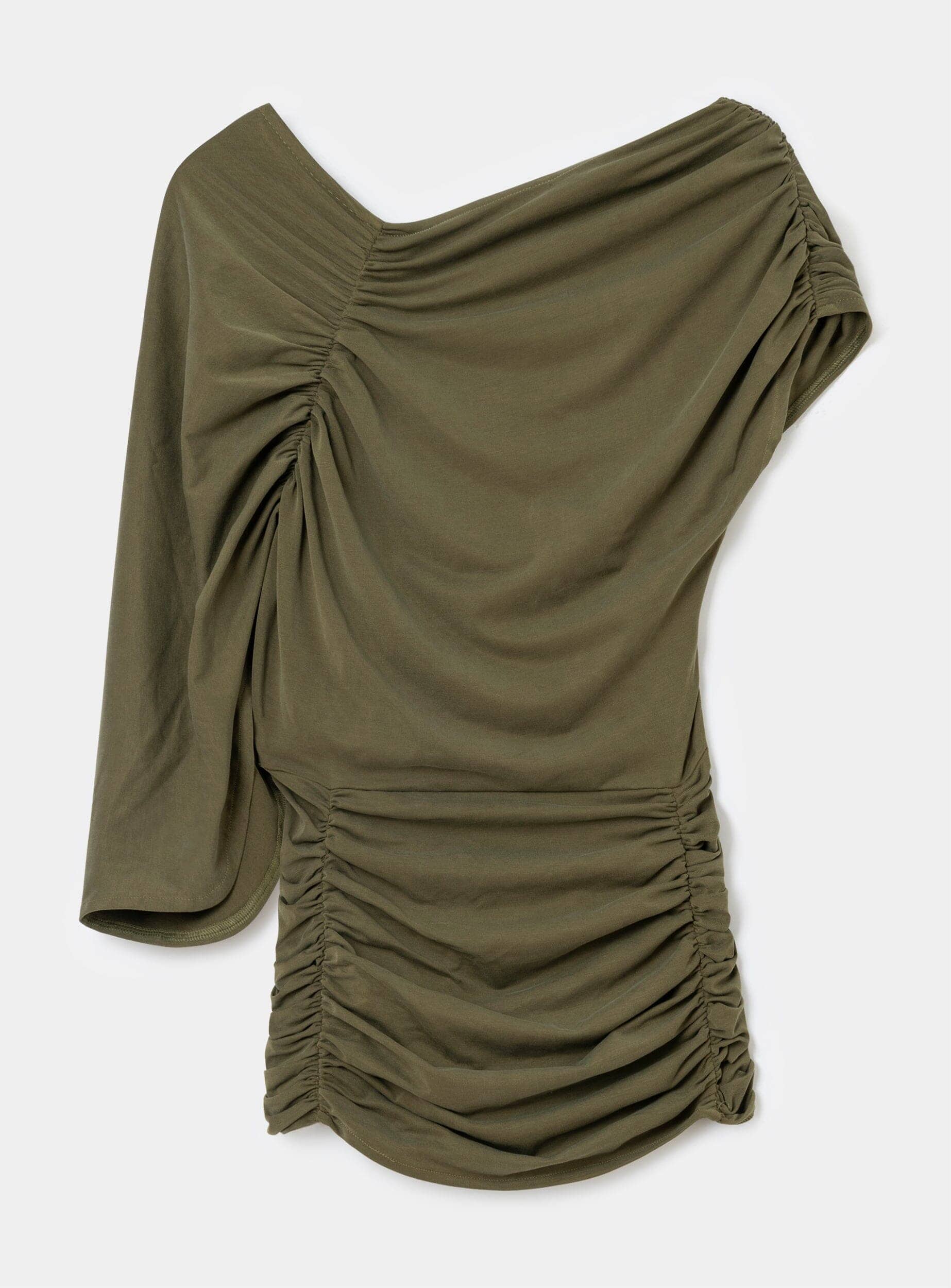 AERIS KHAKI DRAPED TOP - Image 4