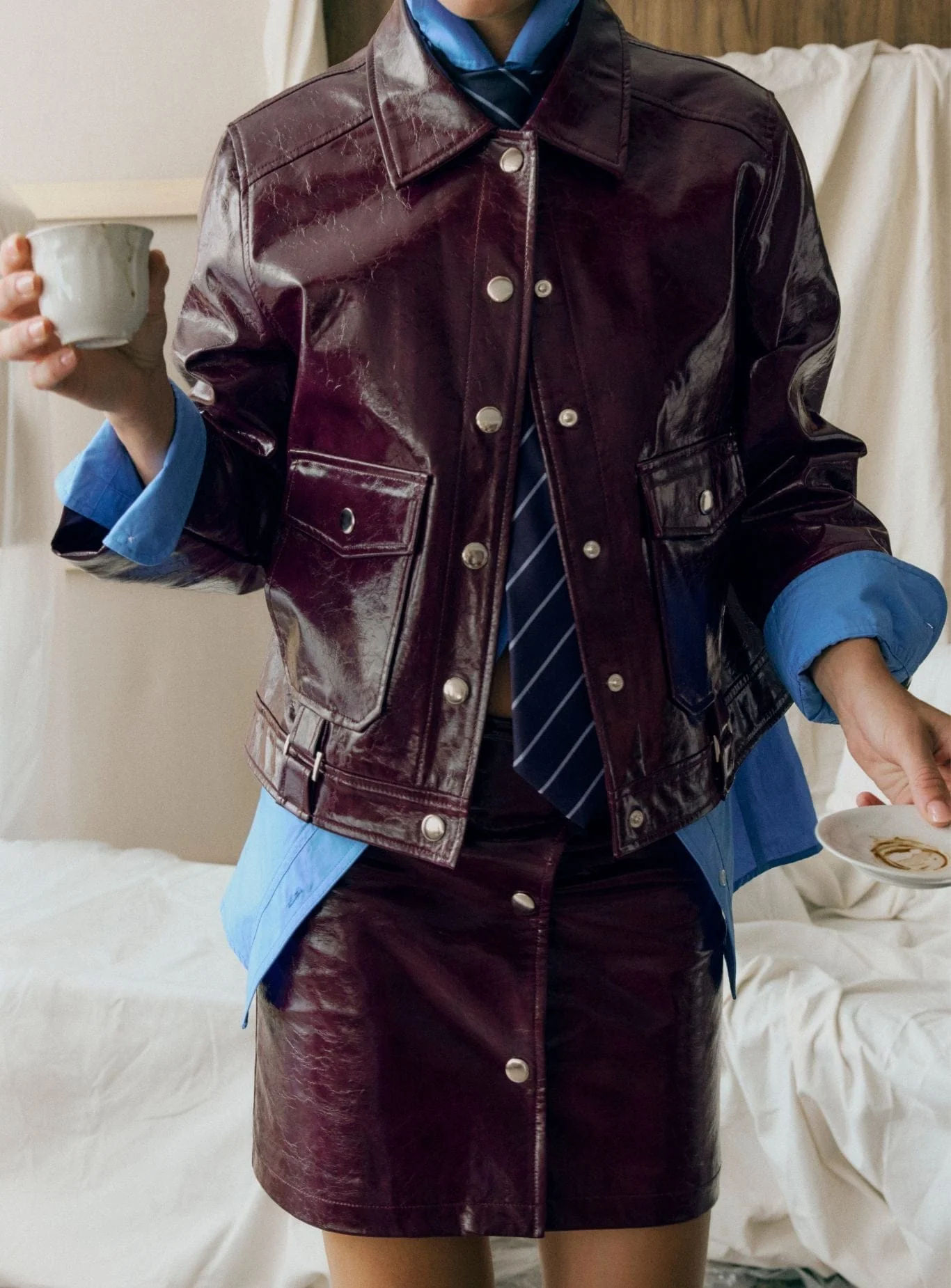 BRUNA PLUM JACKET - Image 4