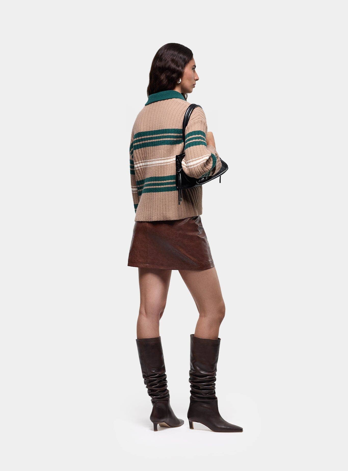 GRAZ GREEN STRIPED POLO KNIT - Image 5