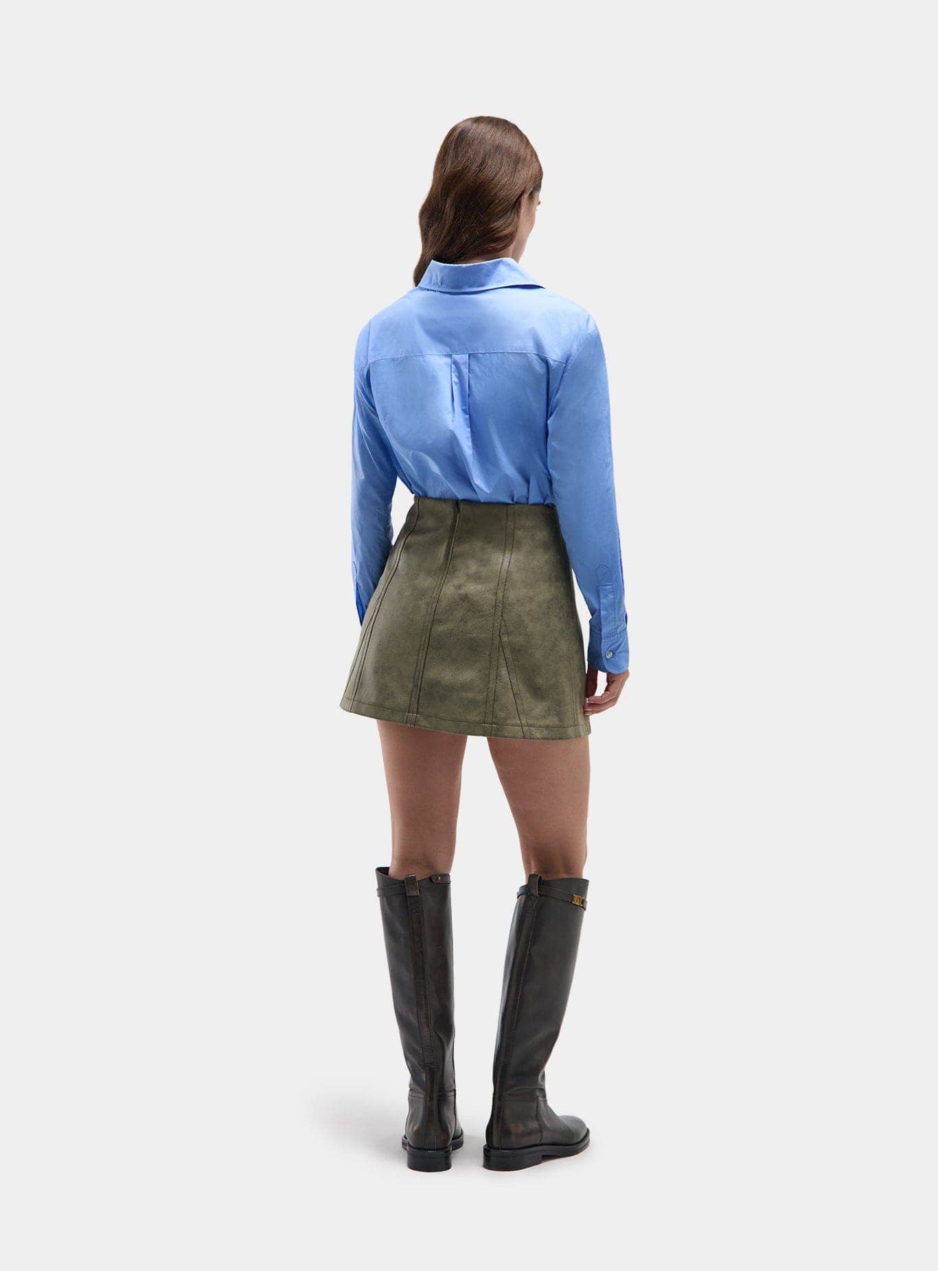 JUDY KHAKI SHORT SKIRT - Image 3