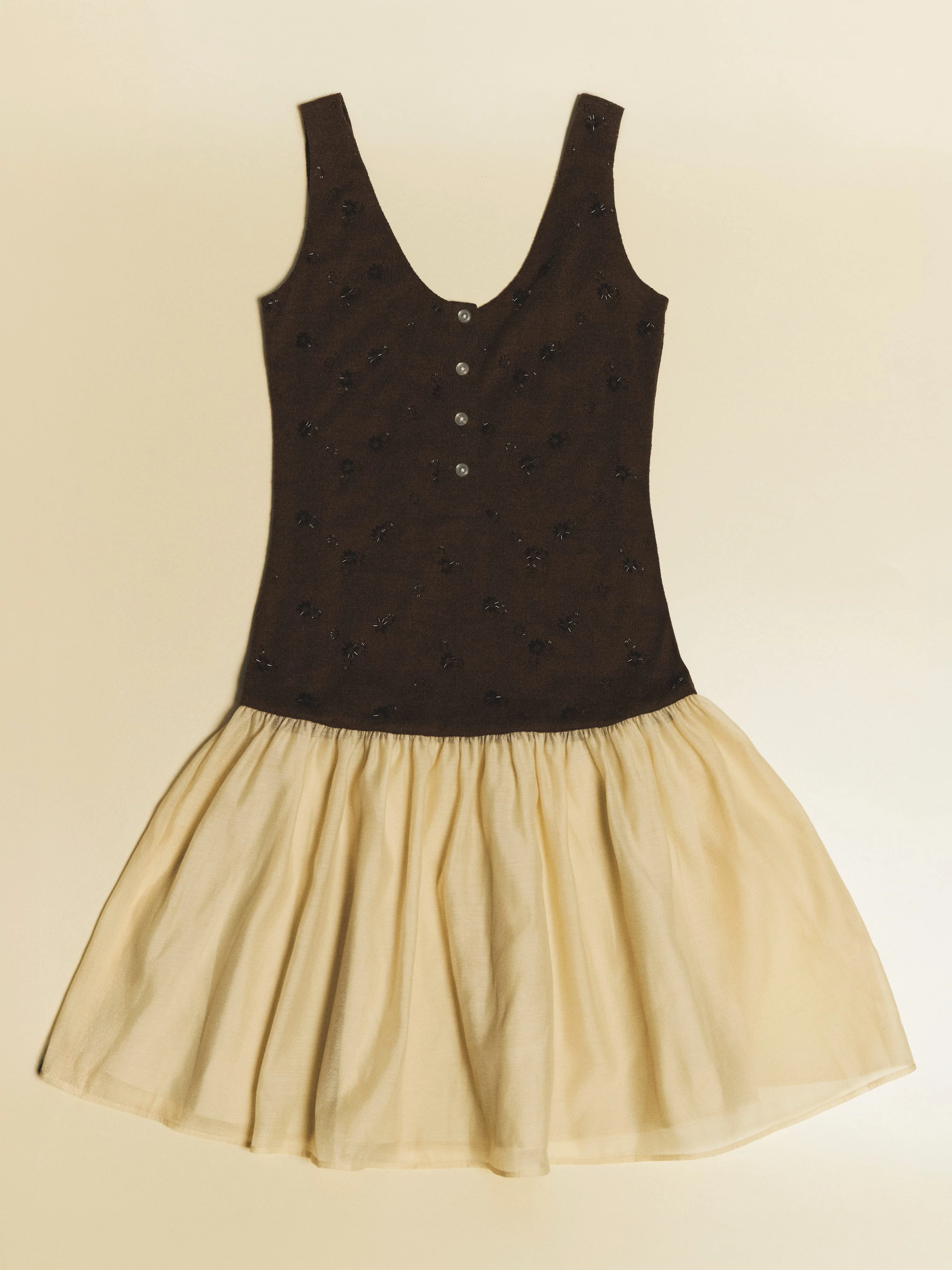 LIORA BROWN SHORT DRESS - Image 6
