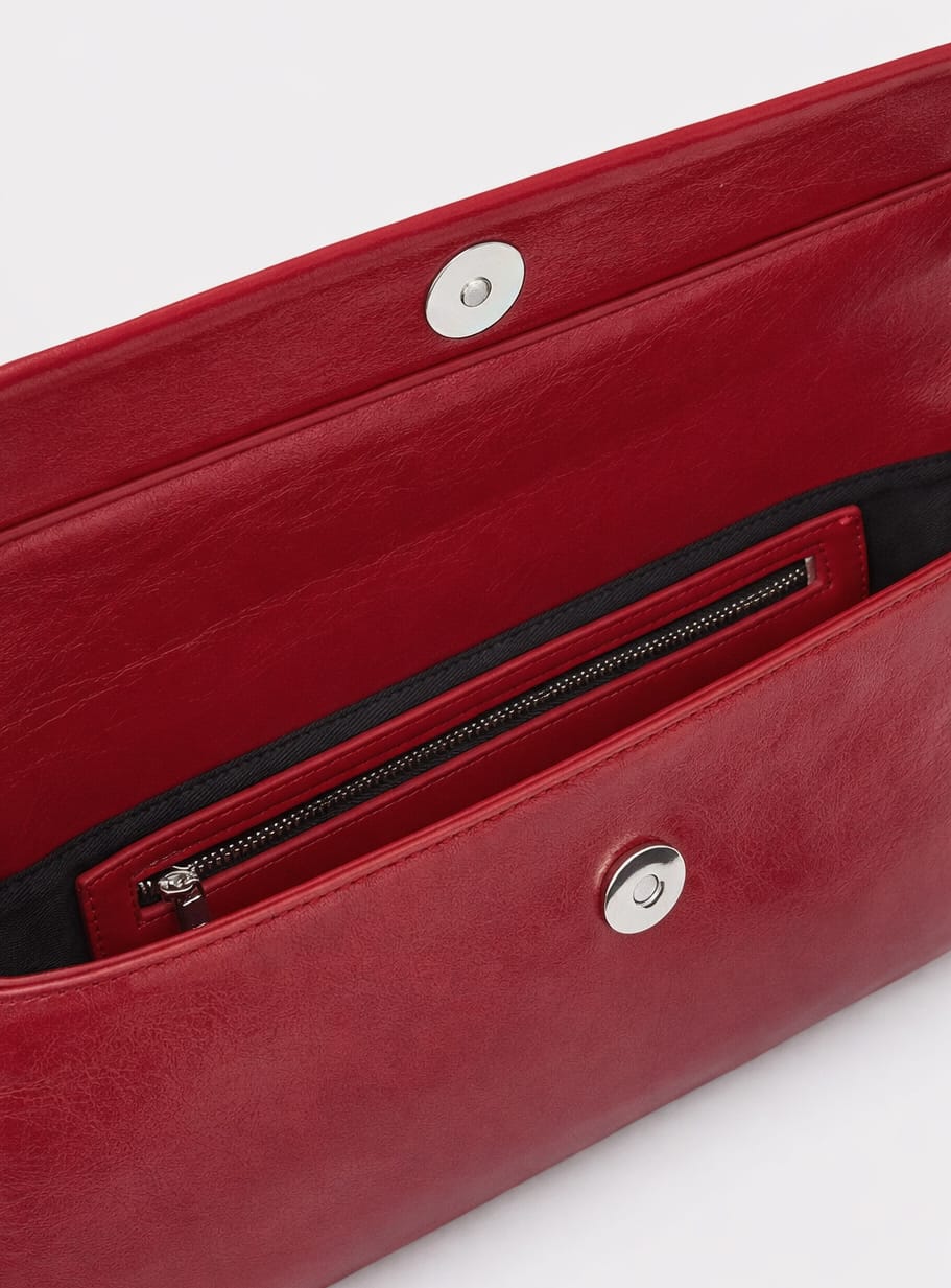 MIRANDA RED BRAIDED BAG - Image 4